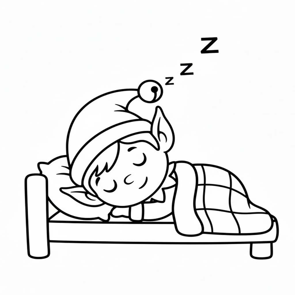 Tekenen Elfjes gratis afdrukbaar simpel