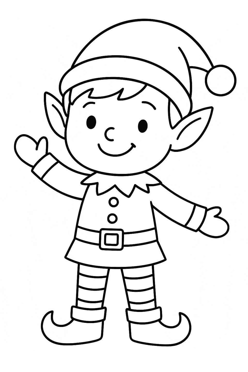 Tekenen Elfjes gratis simpel