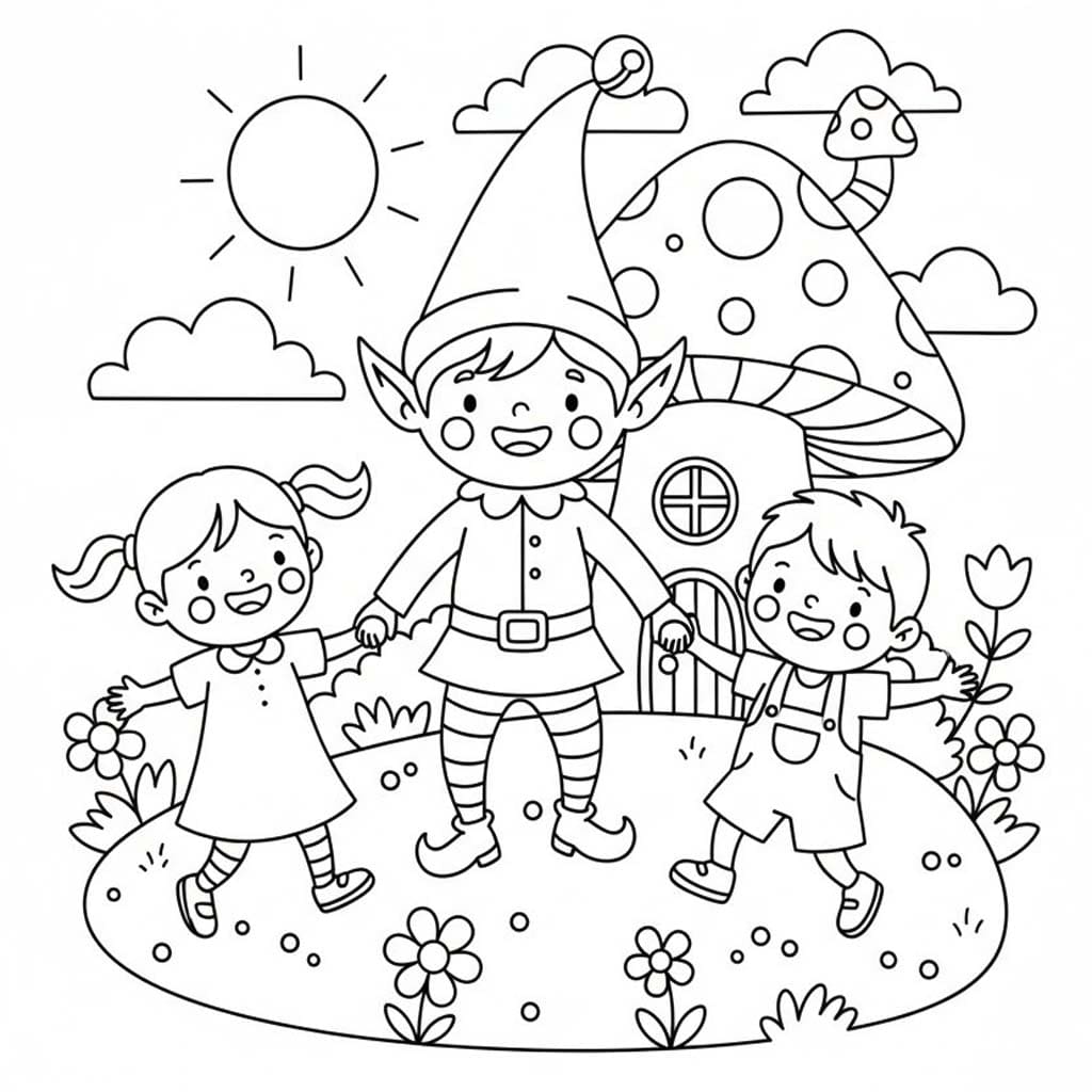 Tekenen Elfjes voor kinderen