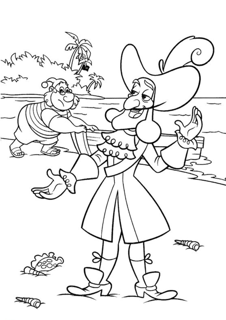 Tekenen Jake en de Nooitgedachtland Piraten afdrukbaar