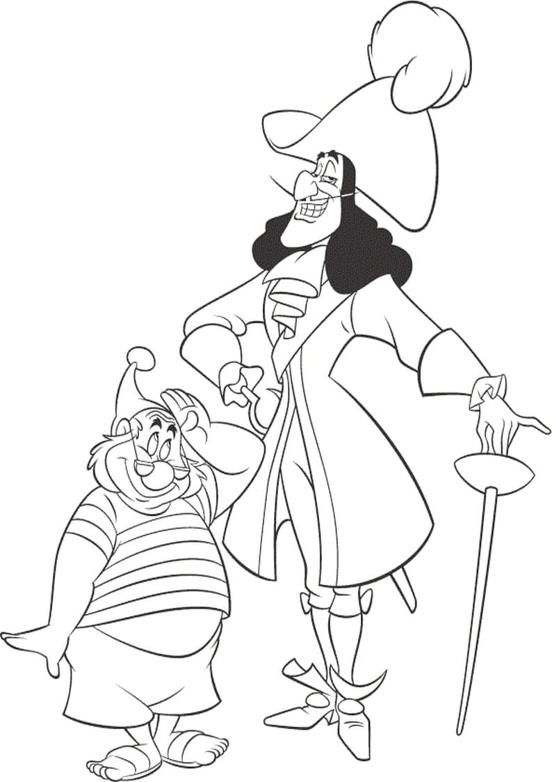 Tekenen Jake en de Nooitgedachtland Piraten afdrukbaar voor kinderen