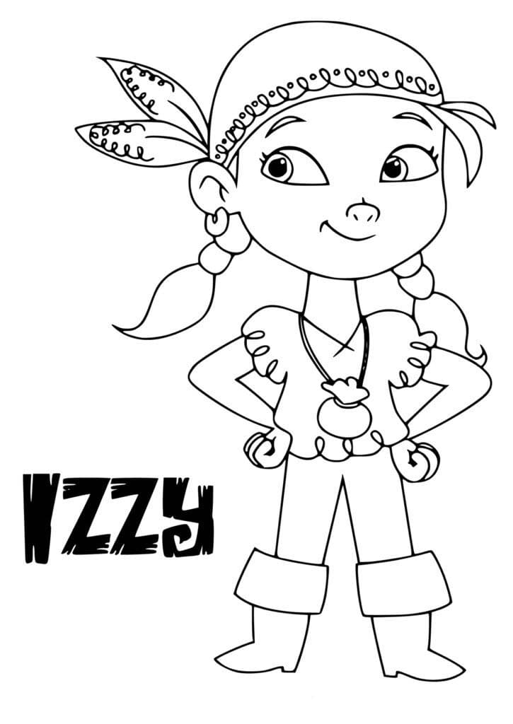 Tekenen Jake en de Nooitgedachtland Piraten gratis afdrukbaar basis