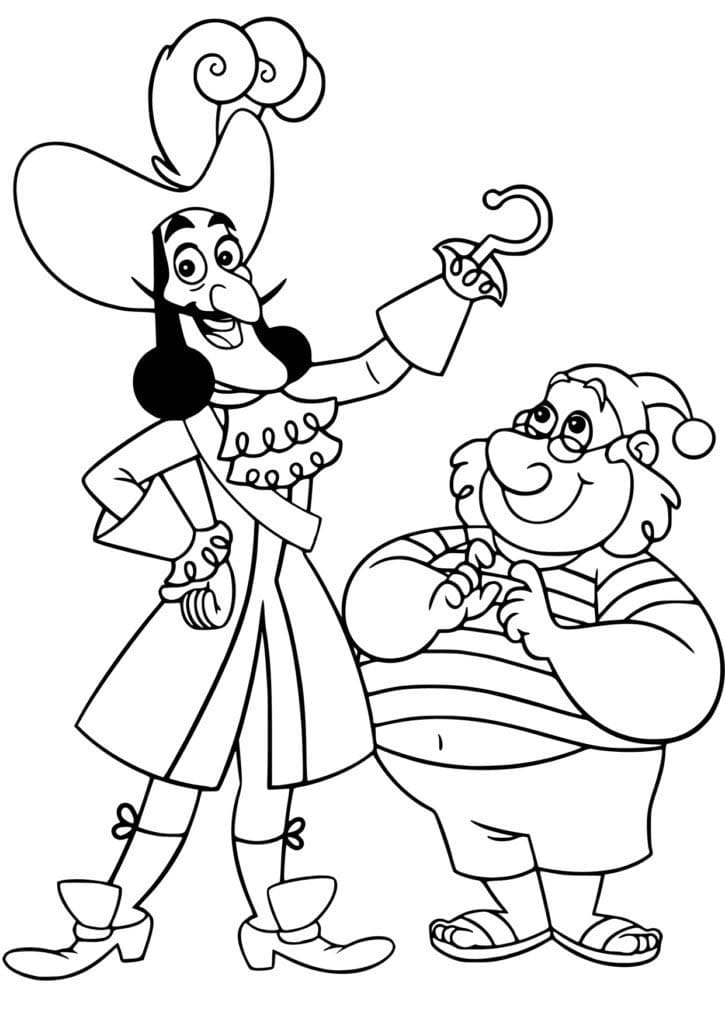 Tekenen Jake en de Nooitgedachtland Piraten gratis simpel