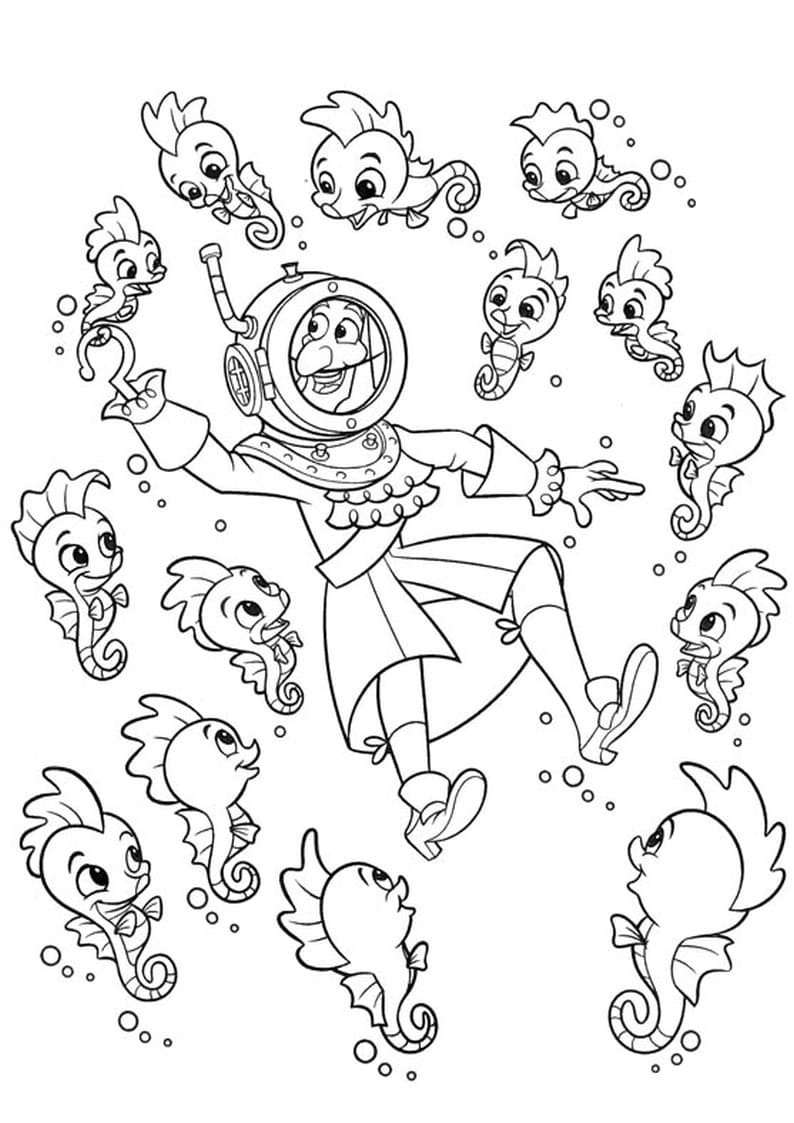 Tekenen Jake en de Nooitgedachtland Piraten simpel