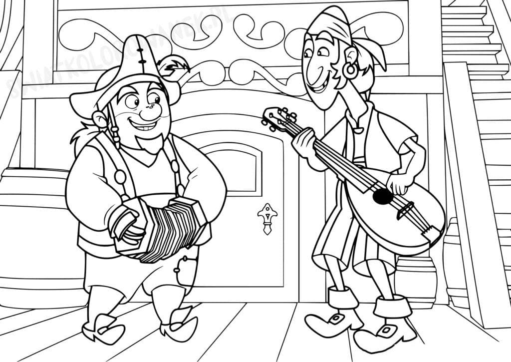 Tekenen Jake en de Nooitgedachtland Piraten voor kinderen