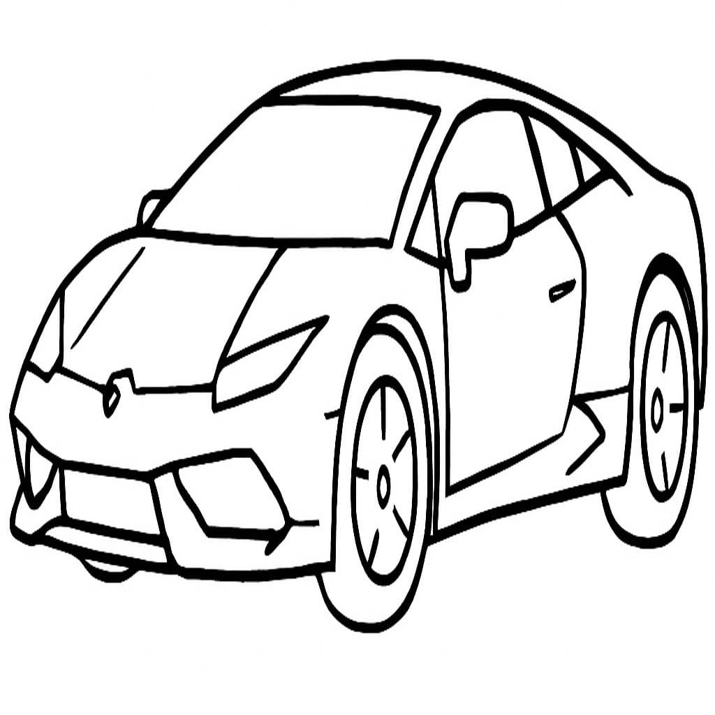 Tekenen Lamborghini afdrukbaar