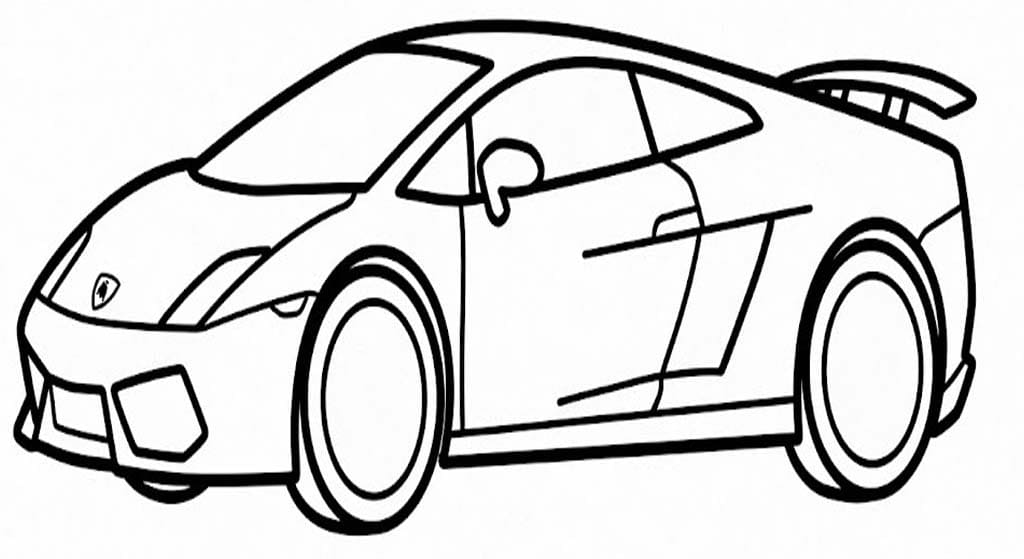 Tekenen Lamborghini voor kinderen