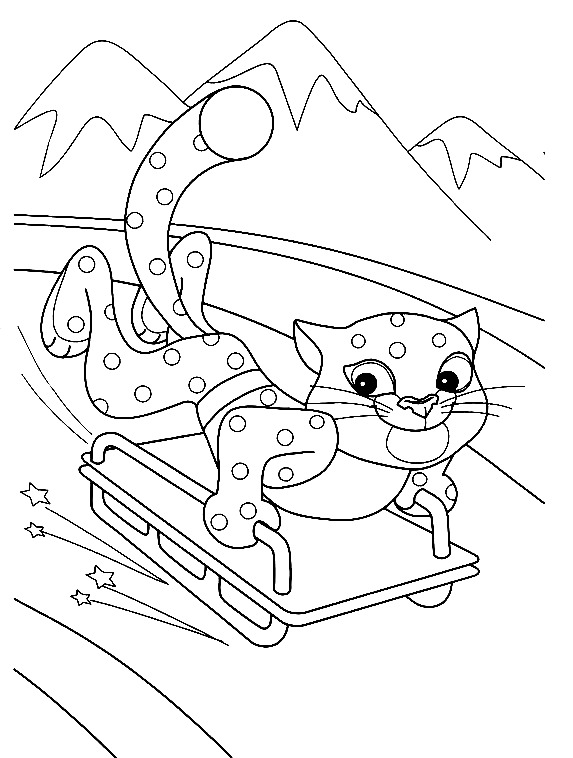 Tekenen Olympische Winterspelen simpel