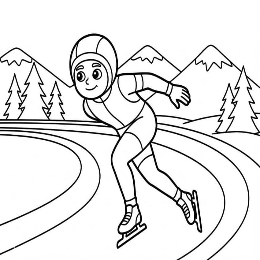 Tekenen Olympische Winterspelen voor kinderen