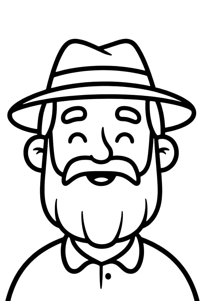 Tekenen Opa En Oma afdrukbaar basis