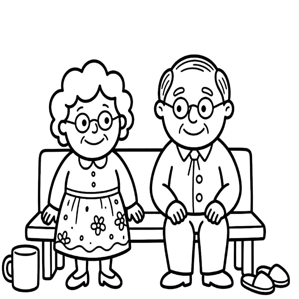 Tekenen Opa En Oma basis