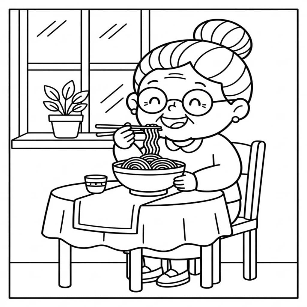Tekenen Opa En Oma gratis afdrukbaar basis