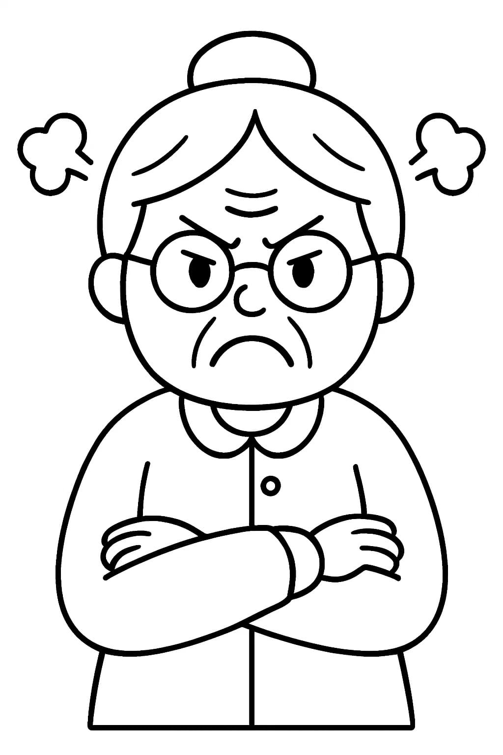 Tekenen Opa En Oma gratis afdrukbaar eenvoudig