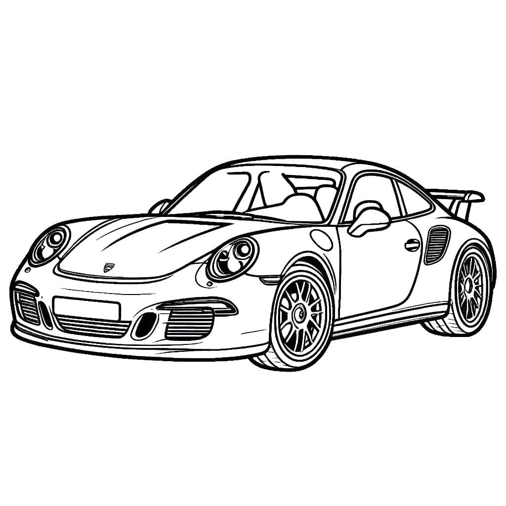 Tekenen Porsche gratis basis