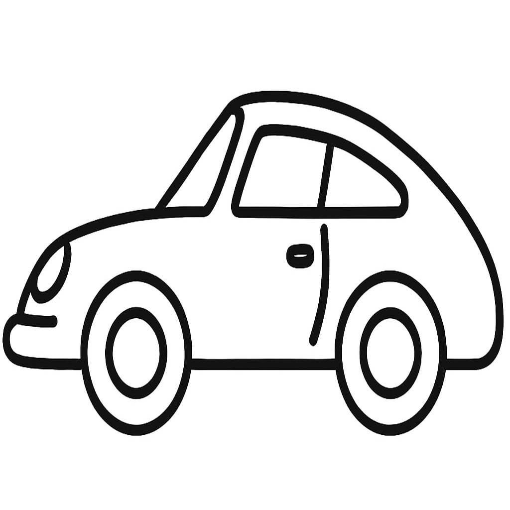 Tekenen Porsche voor kinderen