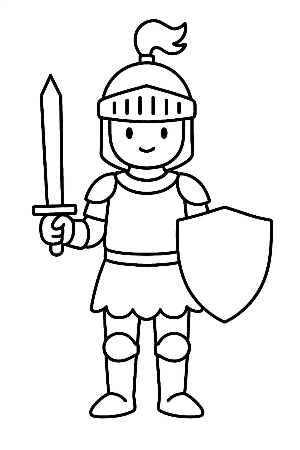 Tekenen Ridder simpel