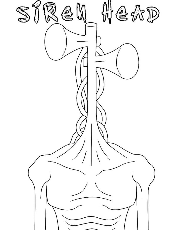 Tekenen Siren Head gratis basis