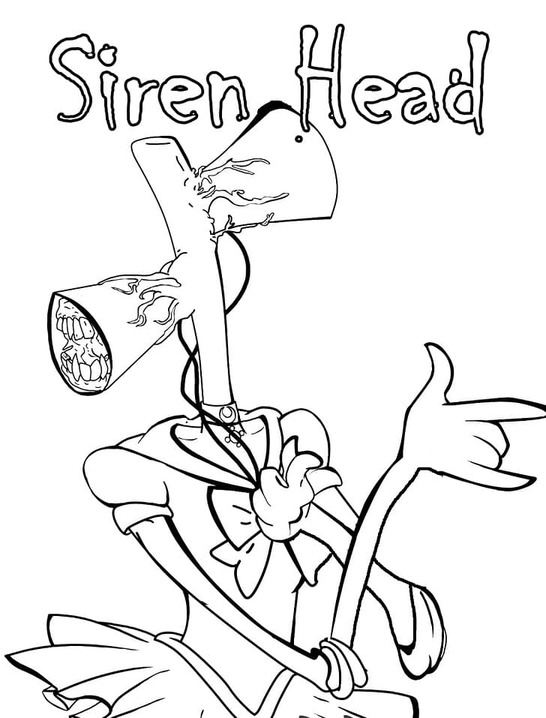 Tekenen Siren Head simpel