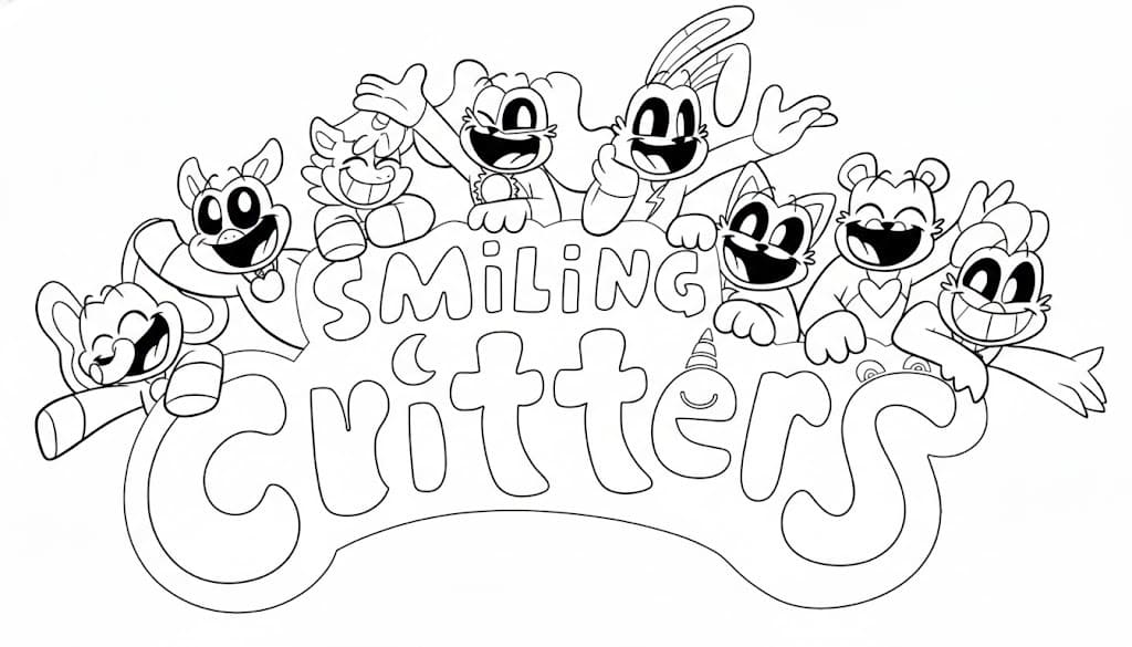 Tekenen Smiling Critters gratis eenvoudig