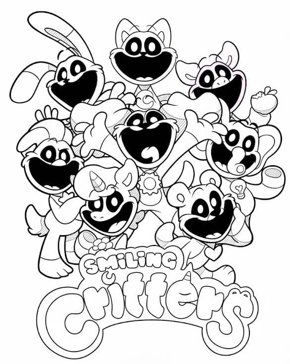 Tekenen Smiling Critters gratis