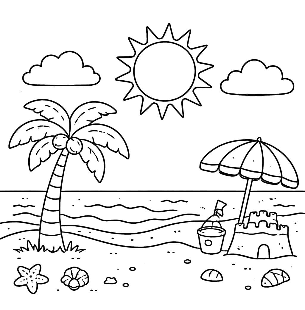 Tekenen Strand basis