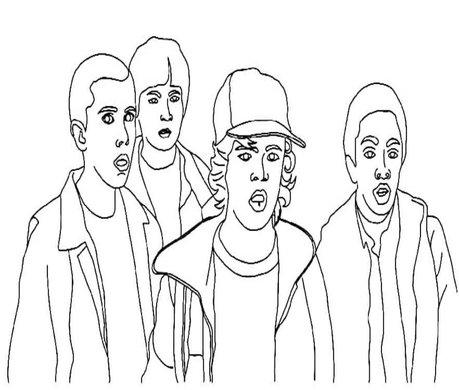 Tekenen Stranger Things gratis afdrukbaar basis