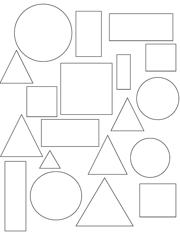 Tekenen Vormen gratis afdrukbaar simpel