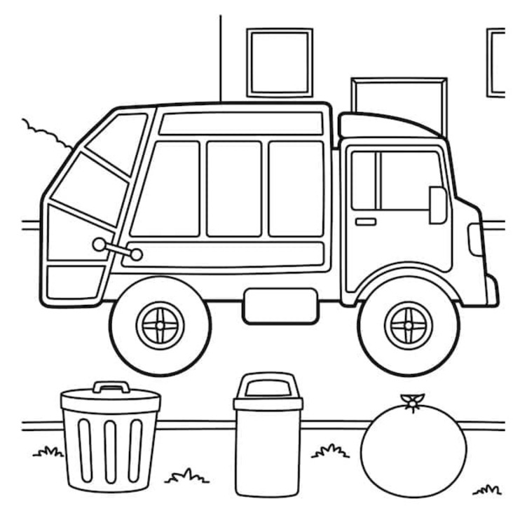 Tekenen Vuilniswagen basis