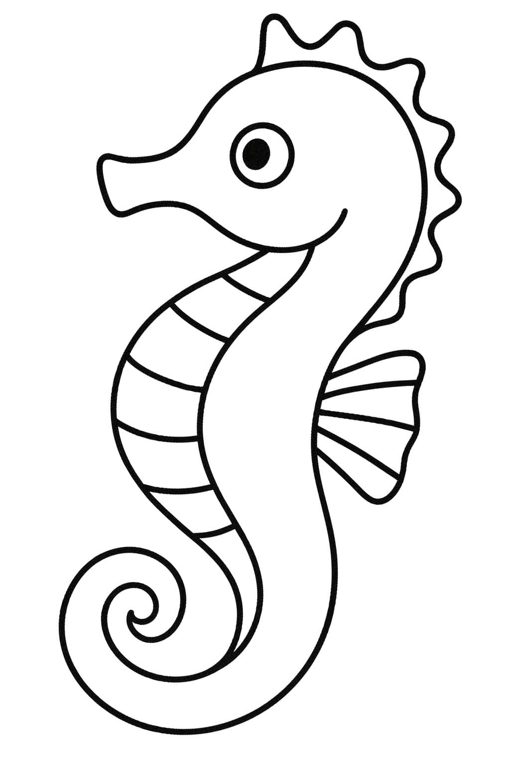 Tekenen Zeepaardjes basis