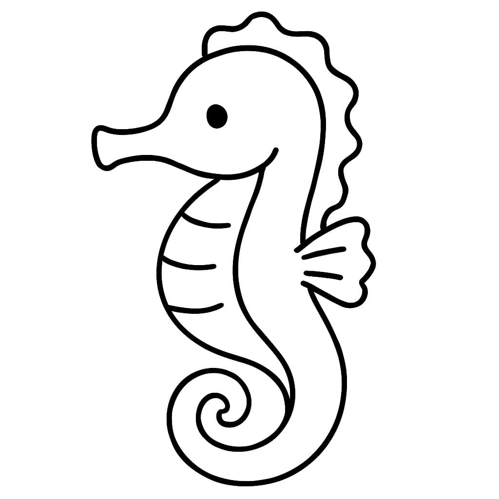 Tekenen Zeepaardjes gratis
