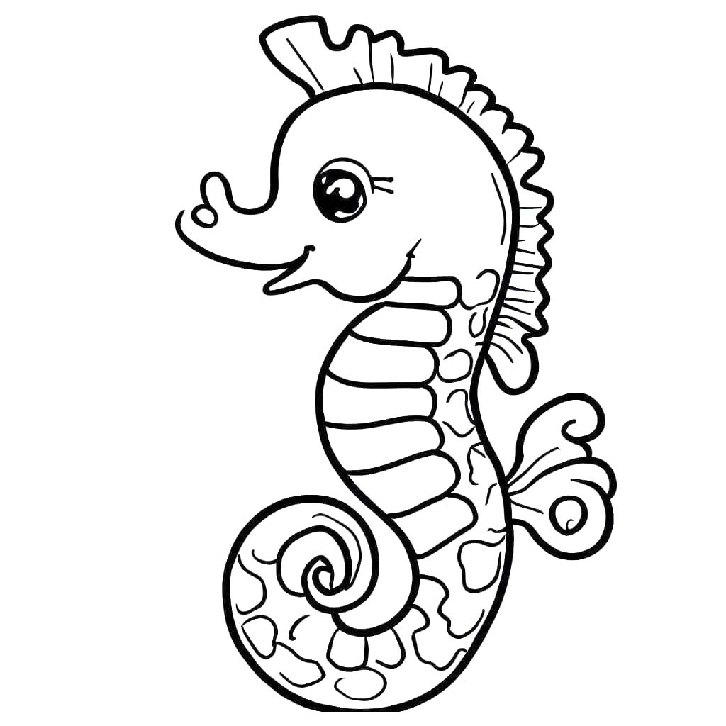 Tekenen Zeepaardjes voor kinderen