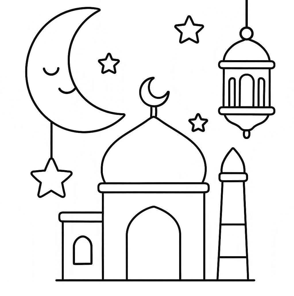 Tekening Ramadan basis