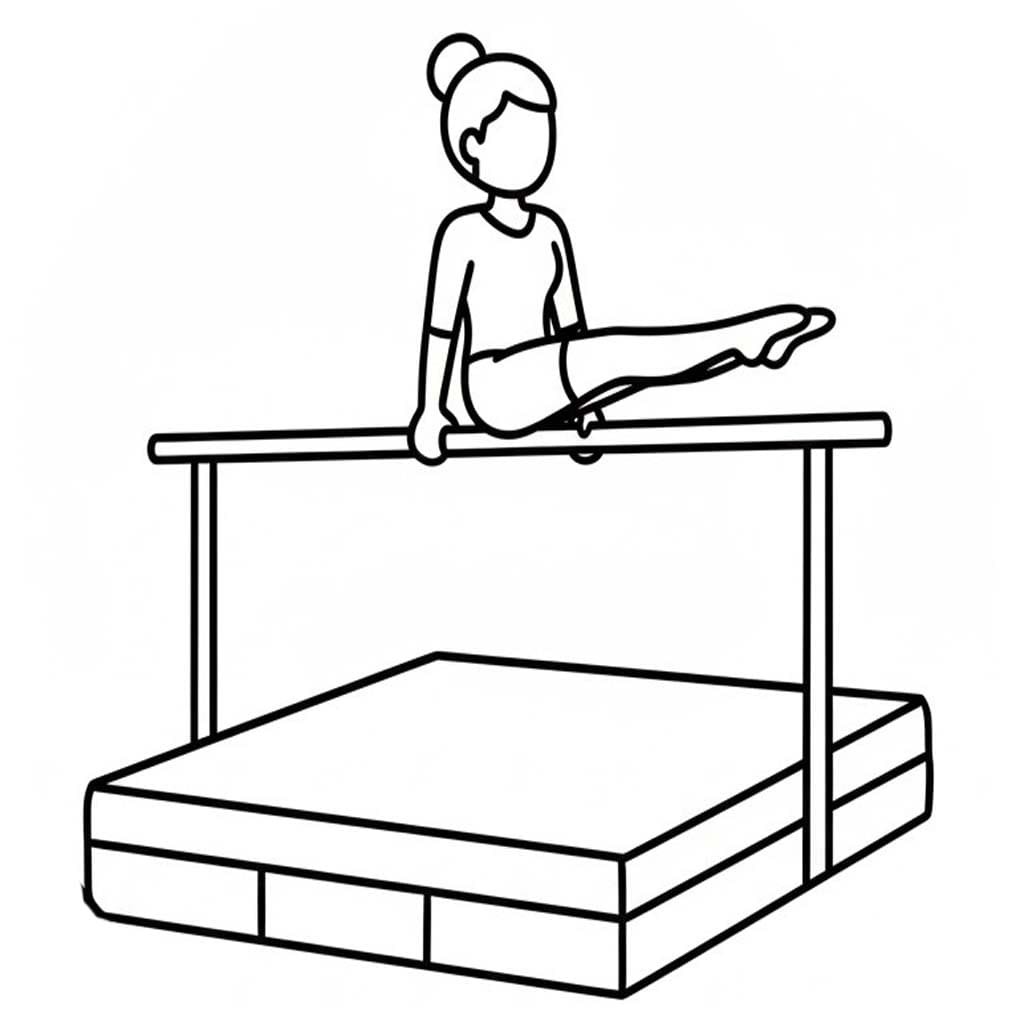 Turnen afdrukbaar voor kinderen