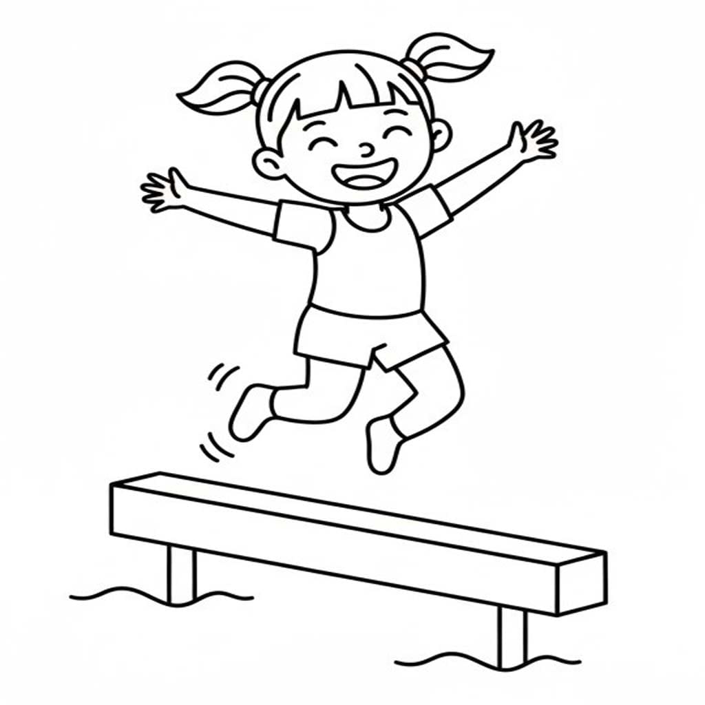 Turnen gratis afdrukbaar voor kinderen