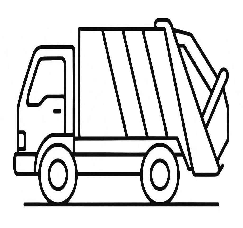 Vuilniswagen gratis afdrukbaar