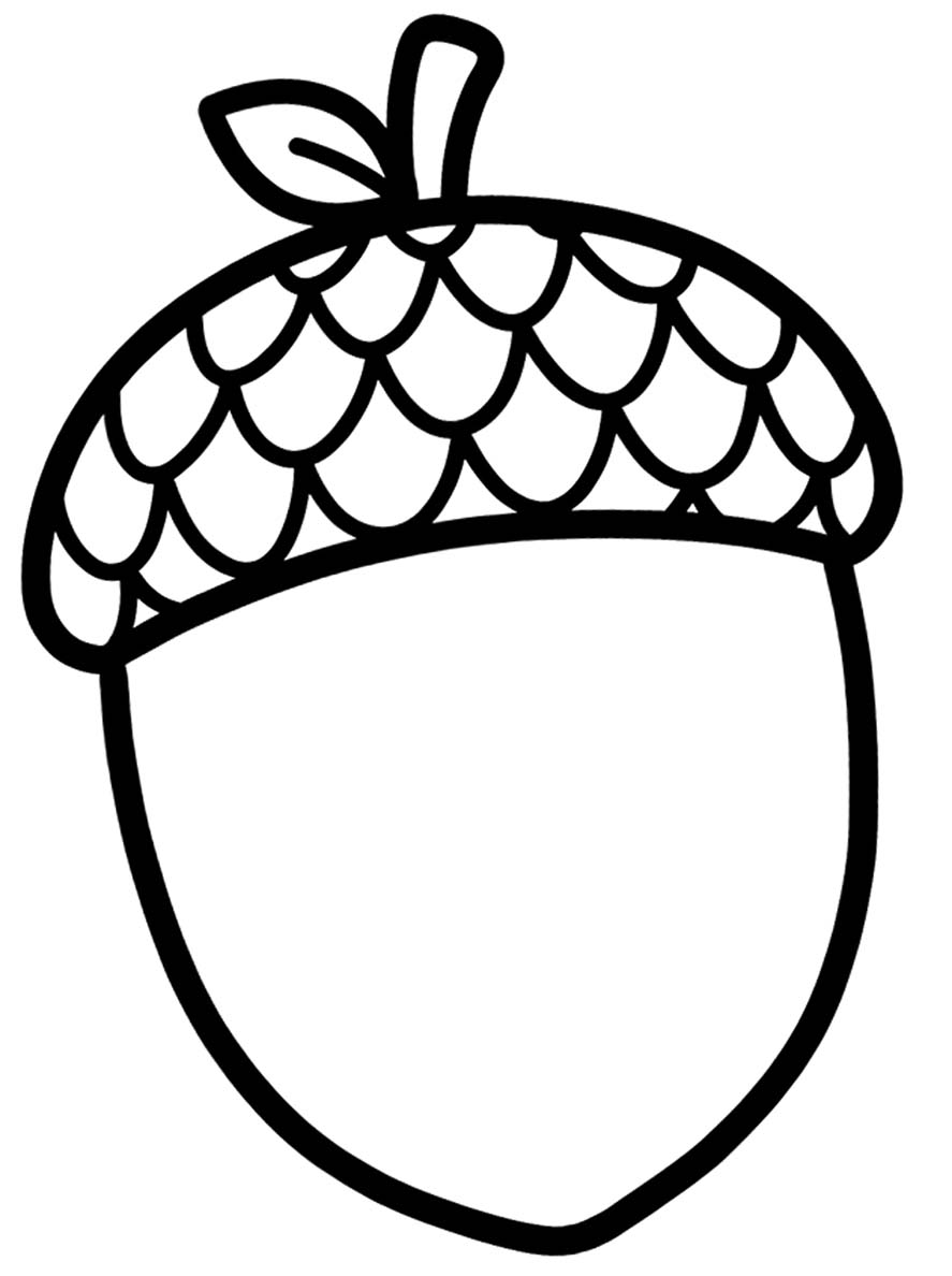 Afbeelding Eikel afdrukbaar