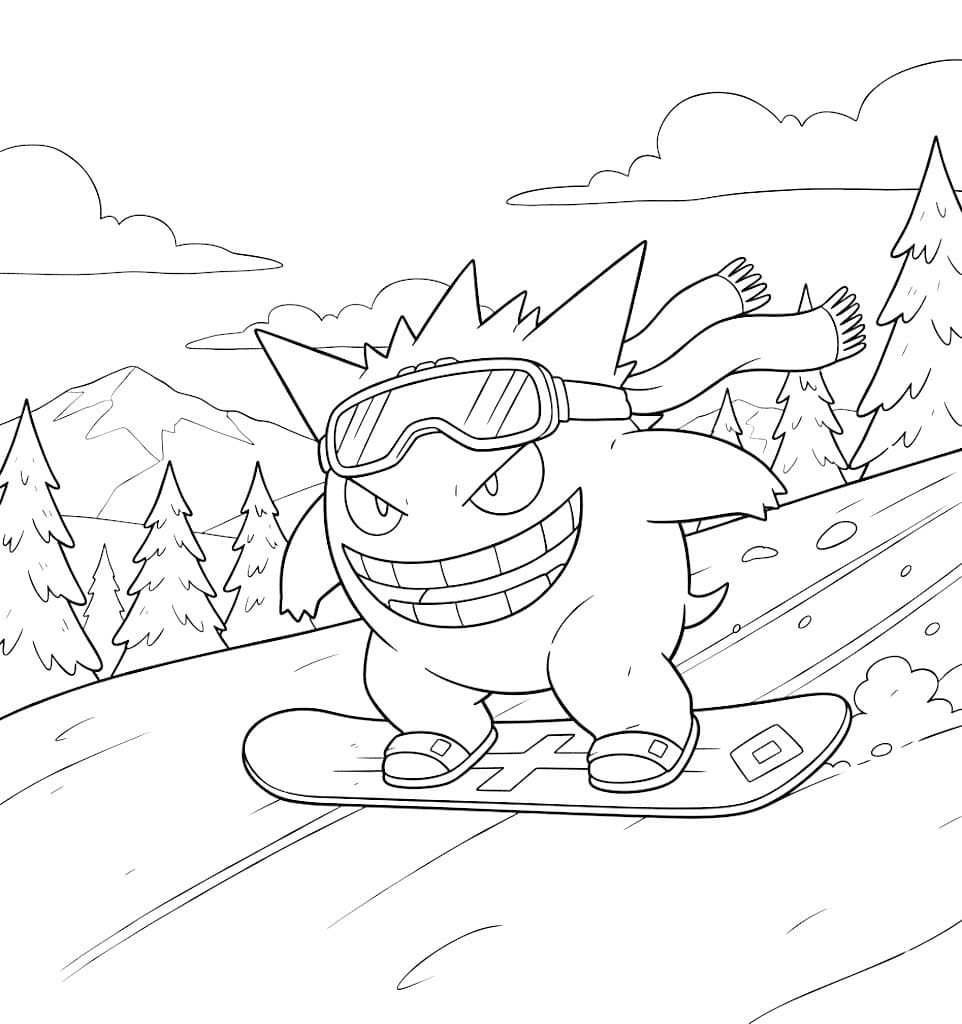 Afbeelding Gengar afdrukbaar