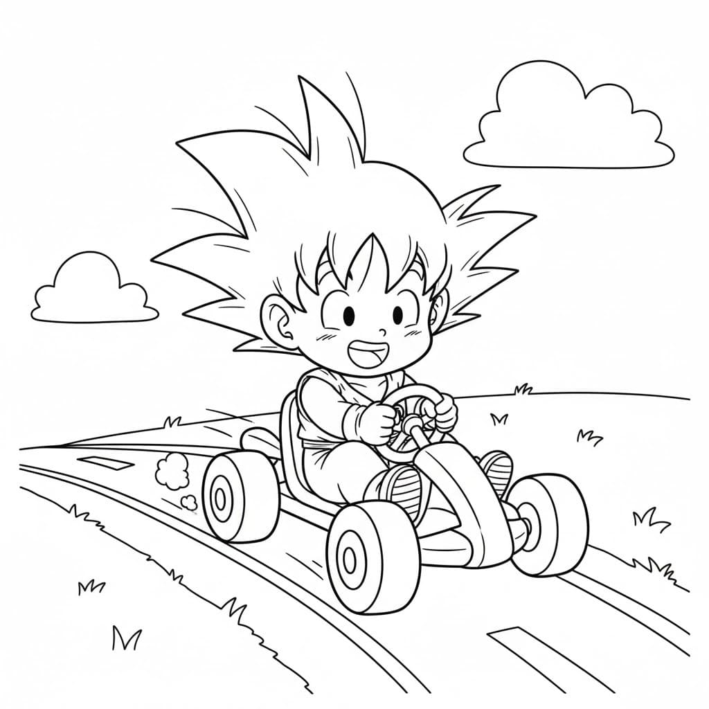 Afbeelding Goku afdrukbaar