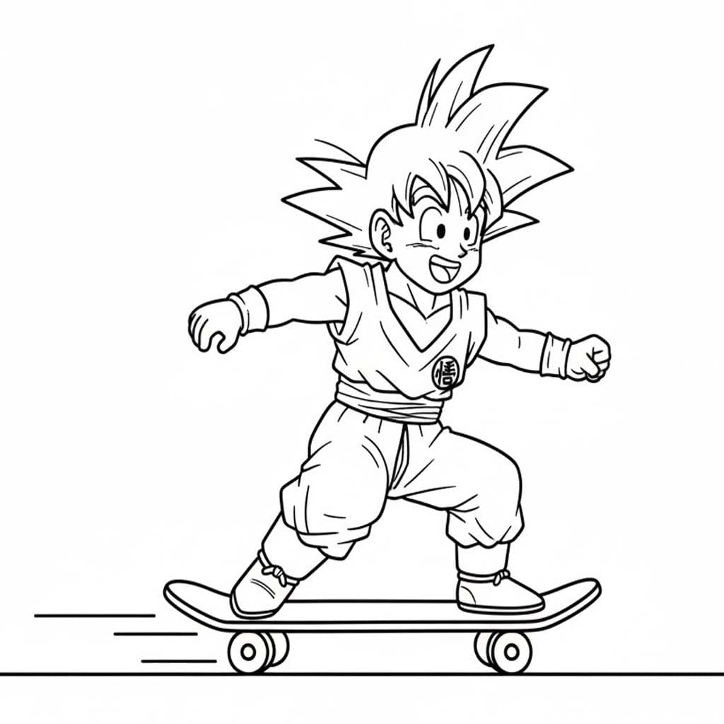 Afbeelding Goku printbaar