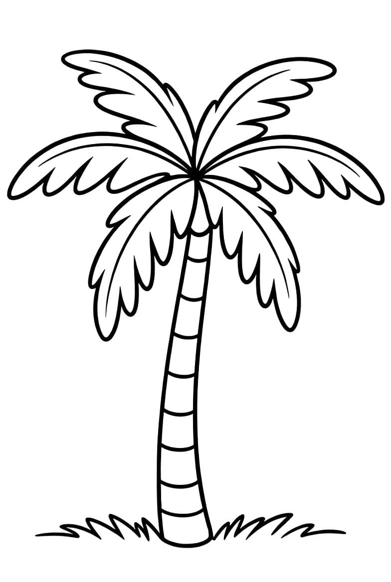 Afbeelding Palmboom printbaar