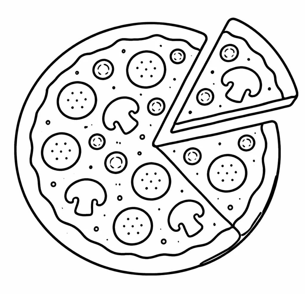 Afbeelding Pizza printbaar