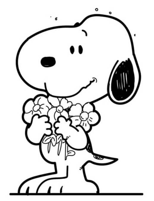 Afbeelding Snoopy gratis afdrukbaar