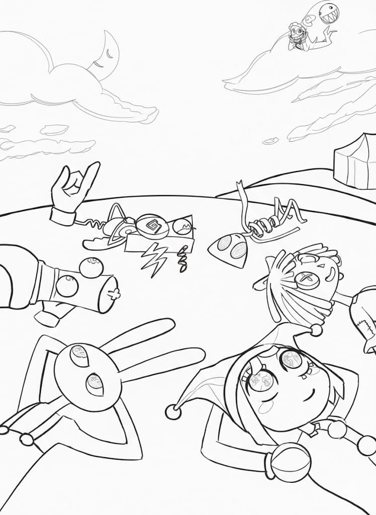 Afbeelding The Amazing Digital Circus gratis afdrukbaar