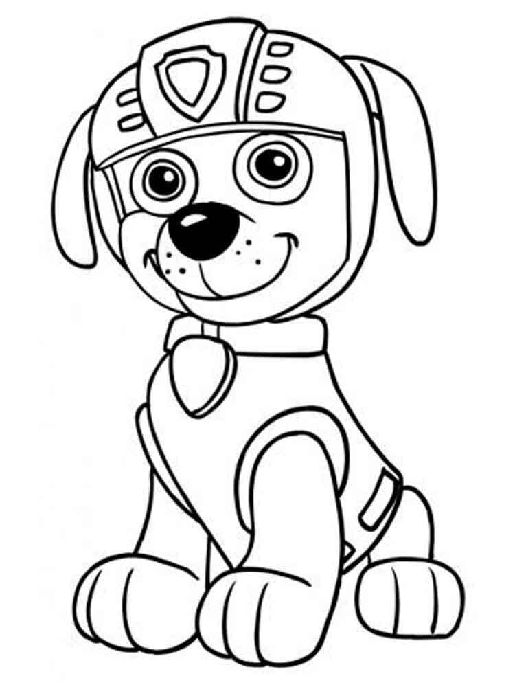Afbeelding Zuma Paw Patrol printbaar