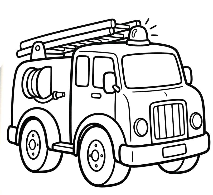 Brandweerwagen afdrukbaar