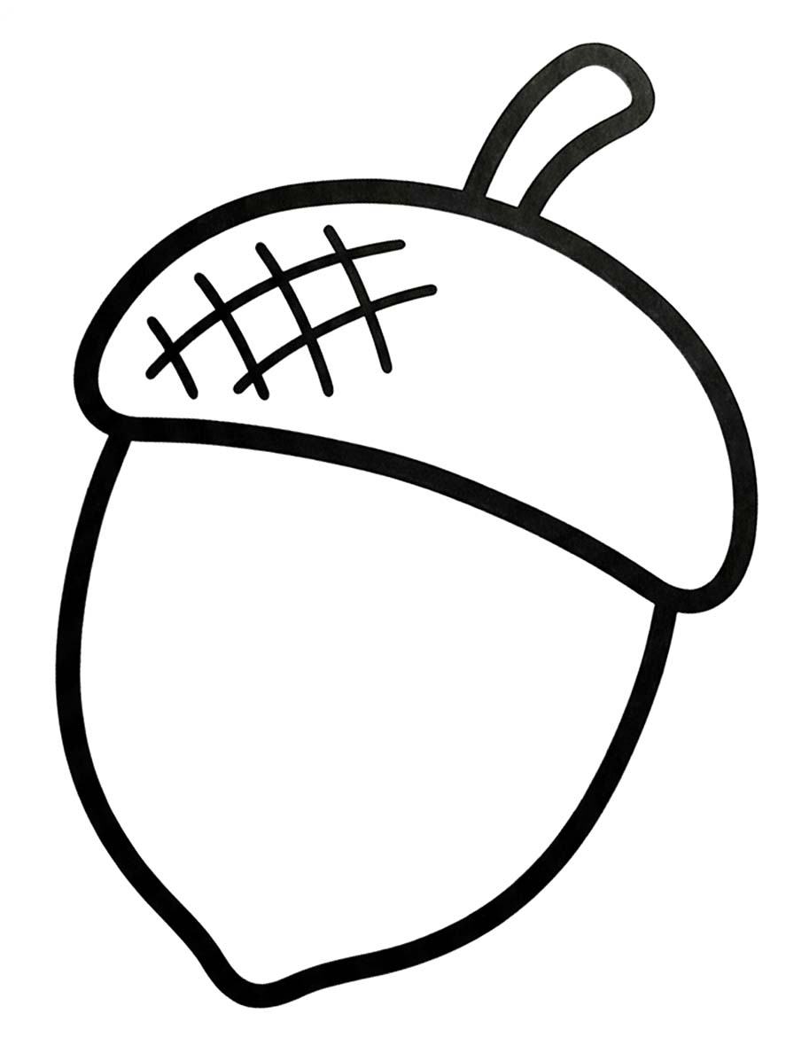 Eikel afdrukbaar eenvoudig