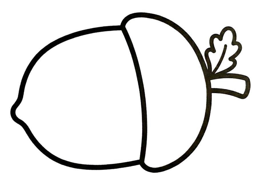 Eikel gratis afdrukbaar eenvoudig