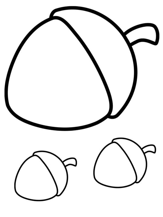 Eikel gratis afdrukbaar