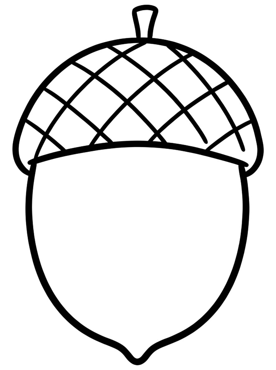 Eikel gratis afdrukbaar voor kinderen