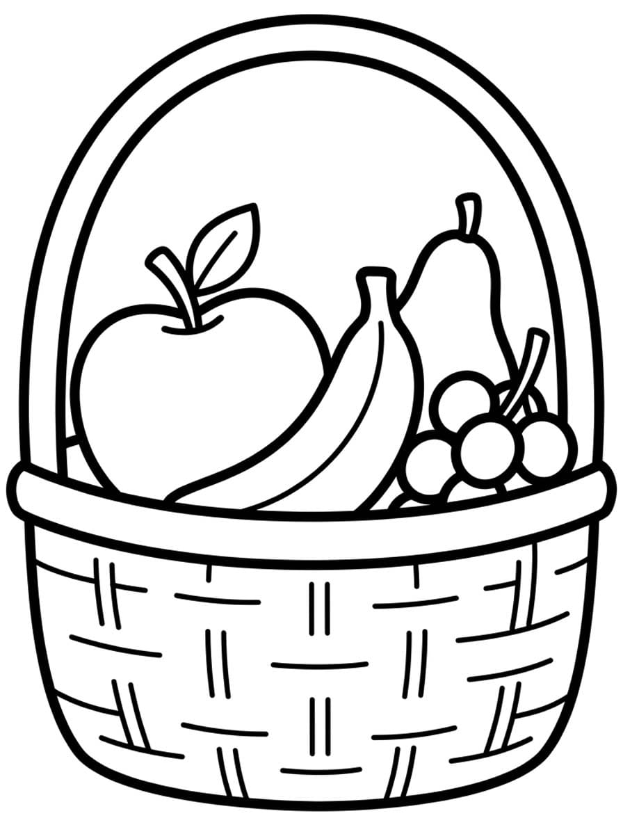 Fruitmand afdrukbaar